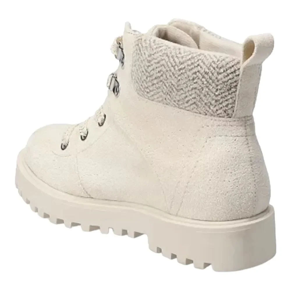 SO Muscovy Girls Ankle Boots Cream Sparkle Faux Suede Size 2 New